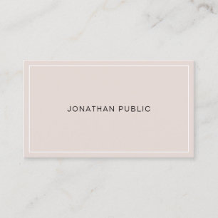 Modern Simple Elegant Design Professional Trendy Business Card