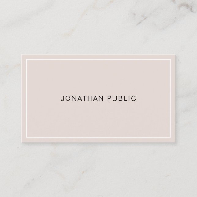 Modern Simple Elegant Design Professional Trendy Business Card (Front)