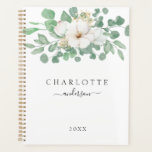 Modern, simple, elegant eucalyptus flower planner<br><div class="desc">Modern,  simple,  elegant eucalyptus flower planner.
Just edit your product in a few minutes. You can change the font/size/colour and position using "further personalise".</div>