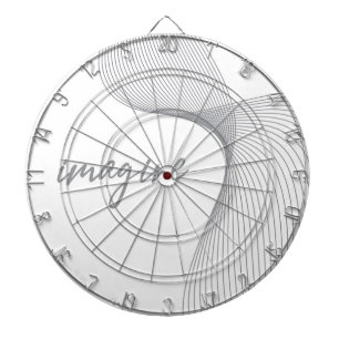 Modern, simple, elegant graphic design of Imagine Dartboard