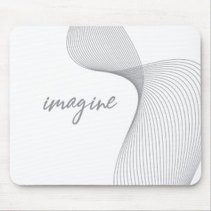 Modern, simple, elegant graphic design of Imagine Mouse Mat