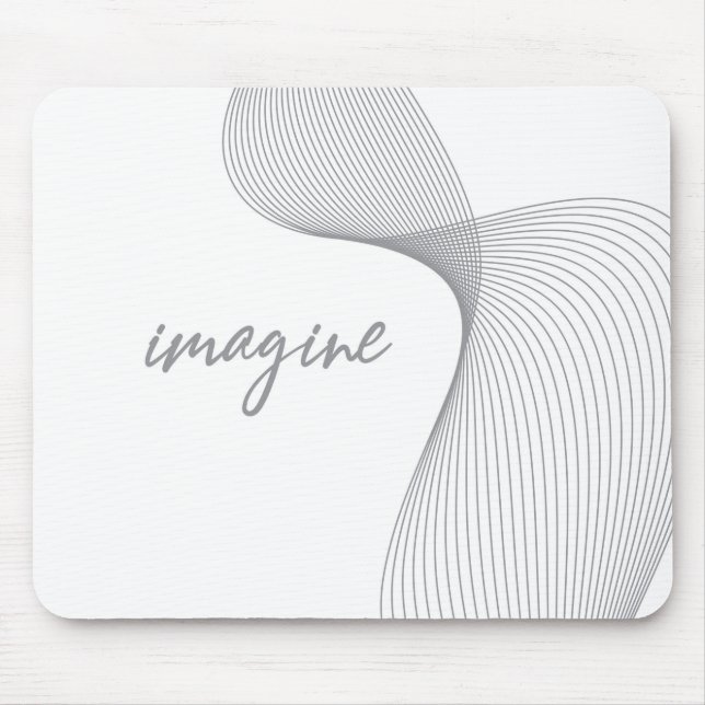 Modern, simple, elegant graphic design of Imagine Mouse Mat (Front)