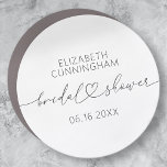Modern Simple Elegant Minimal Heart Bridal Shower Car Magnet<br><div class="desc">This simple and modern design is composed of sans serif and playful cursive typography with doodle hearts. Perfect for wedding bridal showeer party favours.</div>