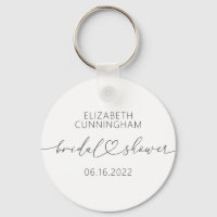 Modern Simple Elegant Minimal Heart Bridal Shower