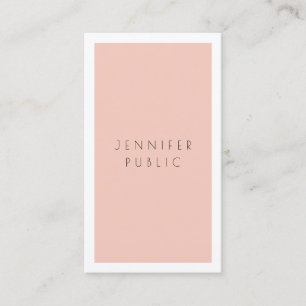 Modern Simple Elegant Minimalist Personalised Business Card