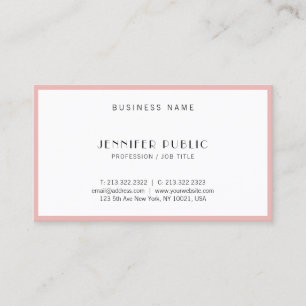 Modern Simple Elegant Professional Beauty Salon Business Card