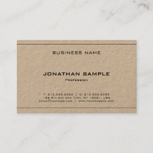 Modern Simple Elegant Professional Plain Luxury Business Card
