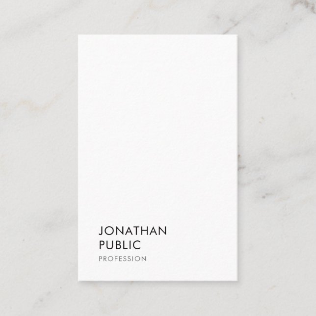 Modern Simple Elegant Professional Template Trendy Business Card (Front)