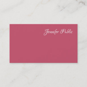 Modern Simple Elegant Red Professional Template Business Card