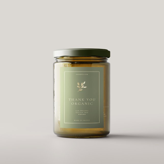 Modern Simple Elegant Sage Gold Plant Food Label (Modern Simple Elegant Sage Gold Plant Food Label
)
