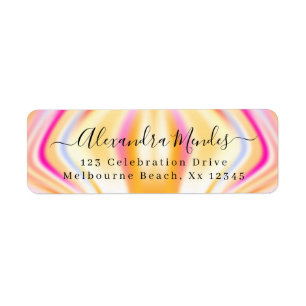 Modern simple elegant script return address