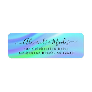 Modern simple elegant script return address