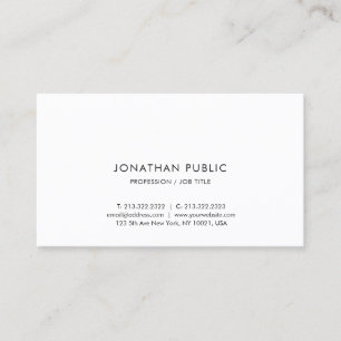 Modern Simple Elegant Template Easy to Make Business Card