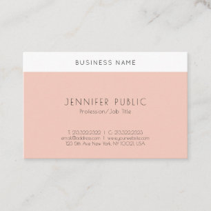 Modern Simple Elegant Template Professional Business Card