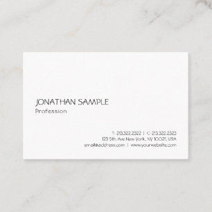 Modern Simple Elegant Template Professional Trendy Business Card
