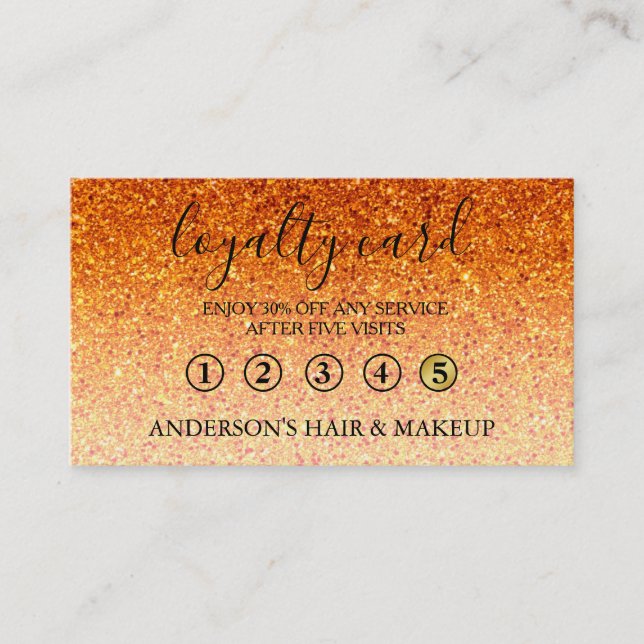 Modern Simple elegant typography Loyalty Card (Front)