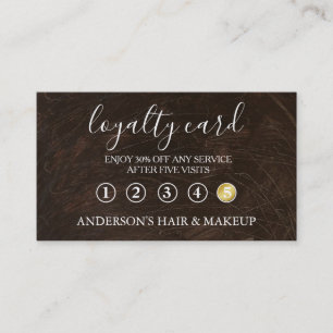 Modern Simple elegant typography Loyalty Card