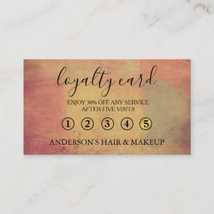 Modern Simple elegant typography Loyalty Card