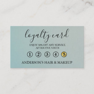 Modern Simple elegant typography Loyalty Card