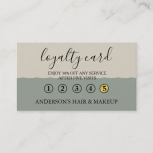 Modern Simple elegant typography Loyalty Card