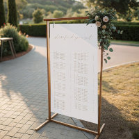 Modern Simple Elegant Wedding Seating Chart