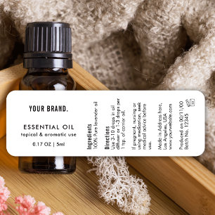 Modern Simple Essential Oil Dropper Bottle Wrapper