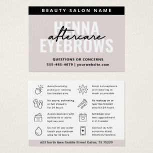 Modern Simple Eyebrow Tint Henna Brows Aftercare