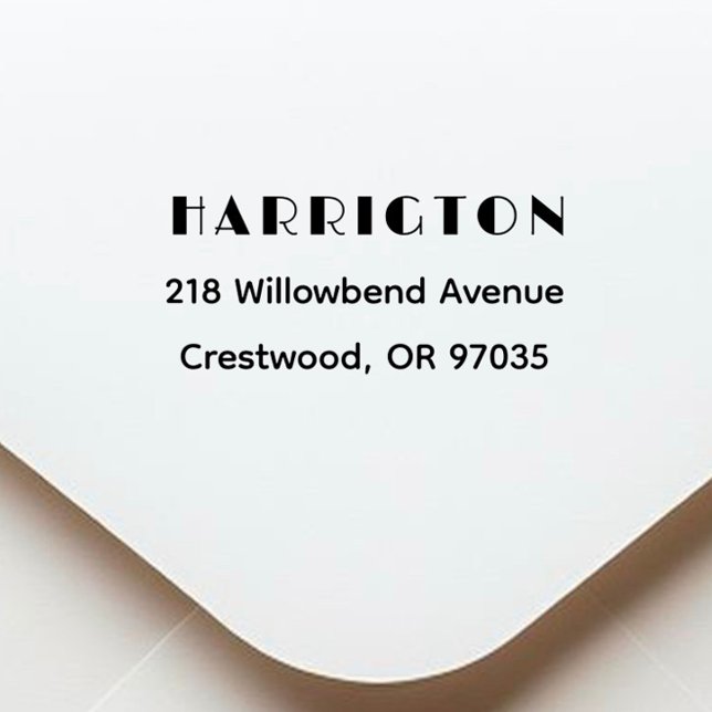  Modern & Simple Family Return Address  Self-inking Stamp (Creator Uploaded)