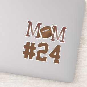 Modern Simple Football Mum Player Number Chic