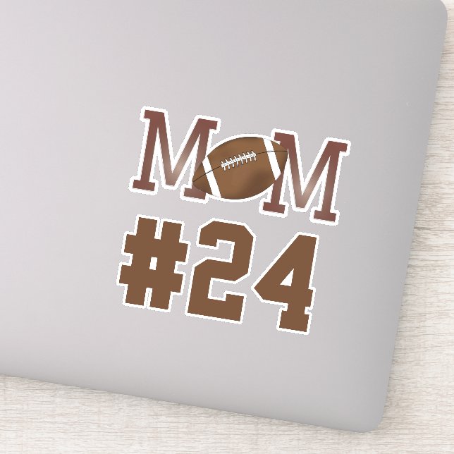 Modern Simple Football Mum Player Number Chic (Detail)