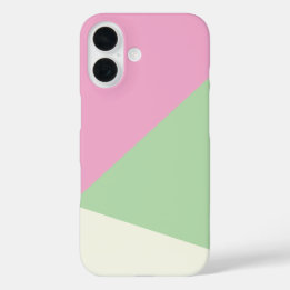 Modern Simple Geometric Colour Block iPhone 16 Case
