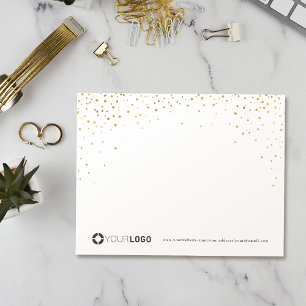 Modern simple gold glitter personalised Stationery Thank You Card