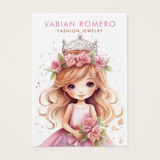 Modern Simple Gold Jewellery Earring Display Card (Front)