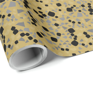 Modern Simple Gold Terrazzo Wrapping Paper