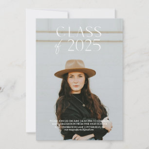 Modern Simple Graduation Party Invitation