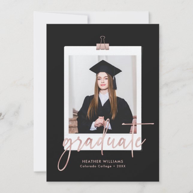 Modern Simple Graduation Party Invitation (Front)