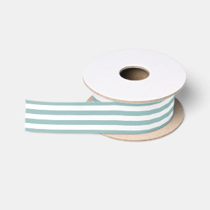 Modern Simple Green Striped Minimal Chic Elegant Satin Ribbon
