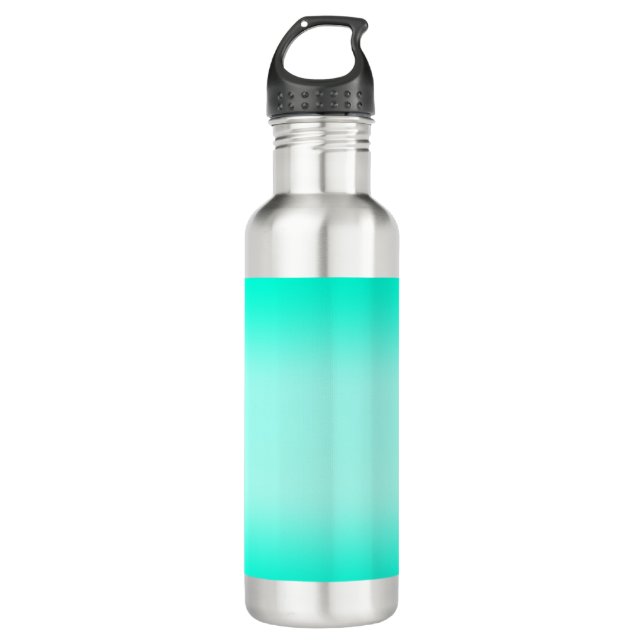 Modern Simple green Turquoise Gradient Colour 710 Ml Water Bottle (Front)