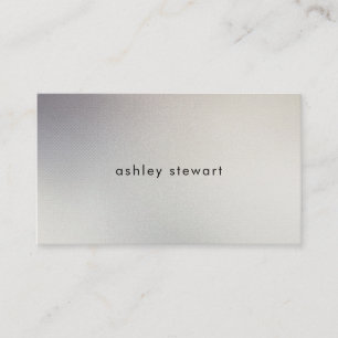 Modern Simple Grey Iridescent Interior Designer Business Card