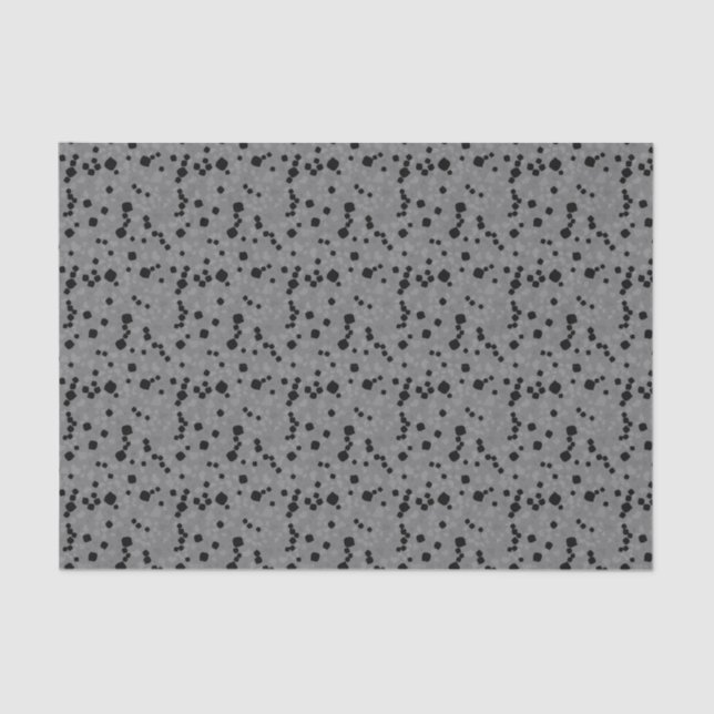 Modern Simple Grey Terrazzo Tissue Paper (Front)