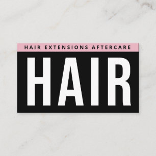 Modern Simple Hair Extensions After Care Hair Care Business Card