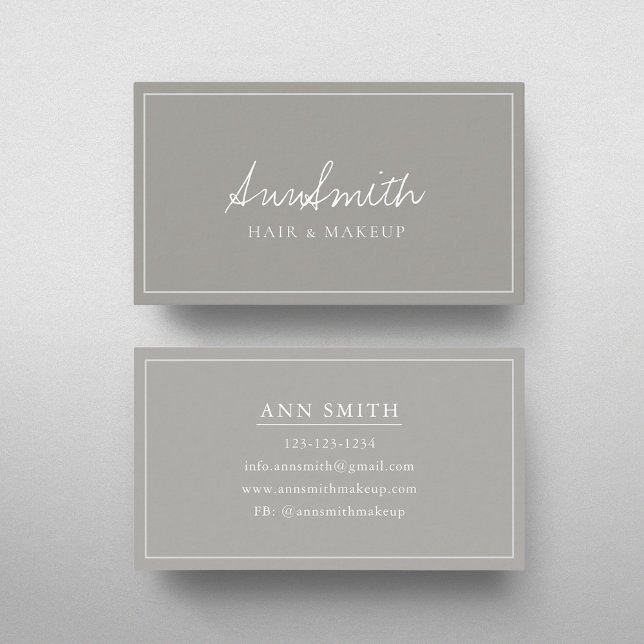 Modern Simple Hand Script Business Card (Creator Uploaded)
