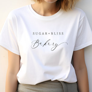 Modern Simple Handwritten Script Bakery T-Shirt