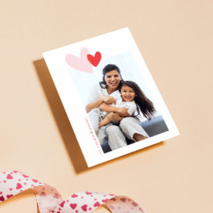 Modern Simple Hearts Valentine's Day Holiday Card