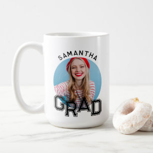 Modern Simple High School Grad Photo Graduation Coffee Mug