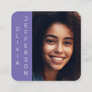 Modern Simple Jewellery Artisan Photo Square Business Card