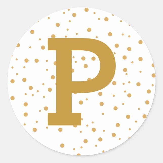 Modern Simple Joy Personalised Gold Envelope Seal (Front)