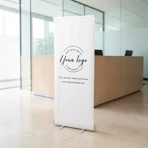 Modern Simple Large Company logo here Retractable Banner