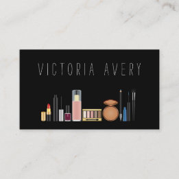 Modern Simple Make Up Artist Business Card