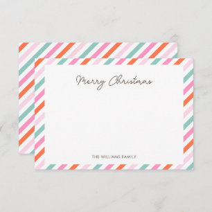 Modern Simple Merry Christmas Note Card